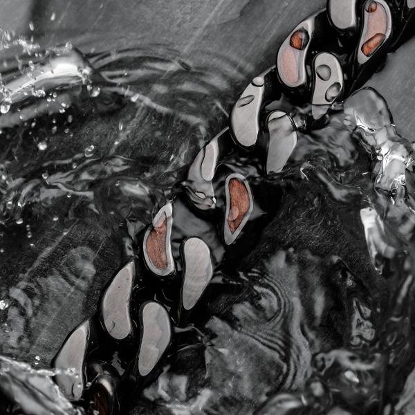 HOLZKERN | Armband Bandlett Bodyguards (Walnussholz / Dunkelgrau)