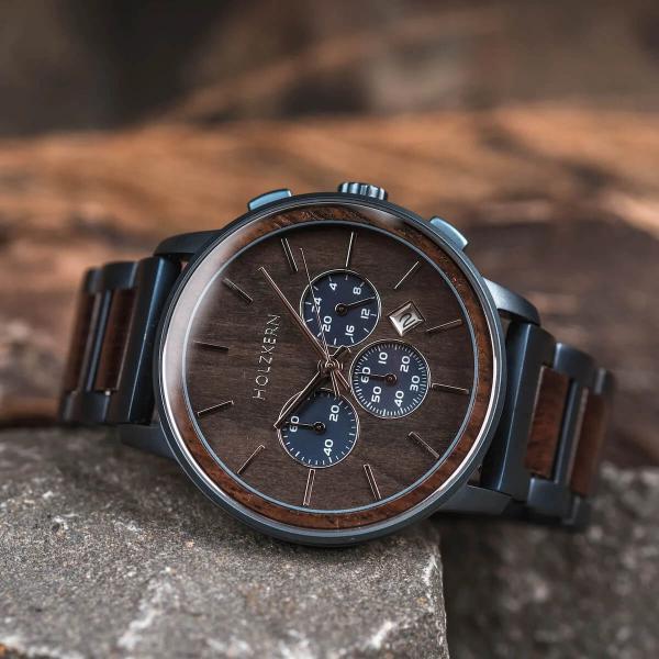 HOLZKERN | Shape Childs Herren Chronograph Holzarmbanduhr