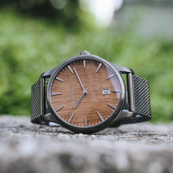 HOLZKERN | Chrunow Spacehike Herrenarmbanduhr