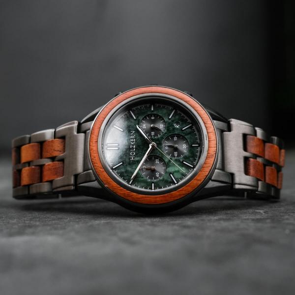 HOLZKERN | Cosmic Night Sky Herren Chronograph