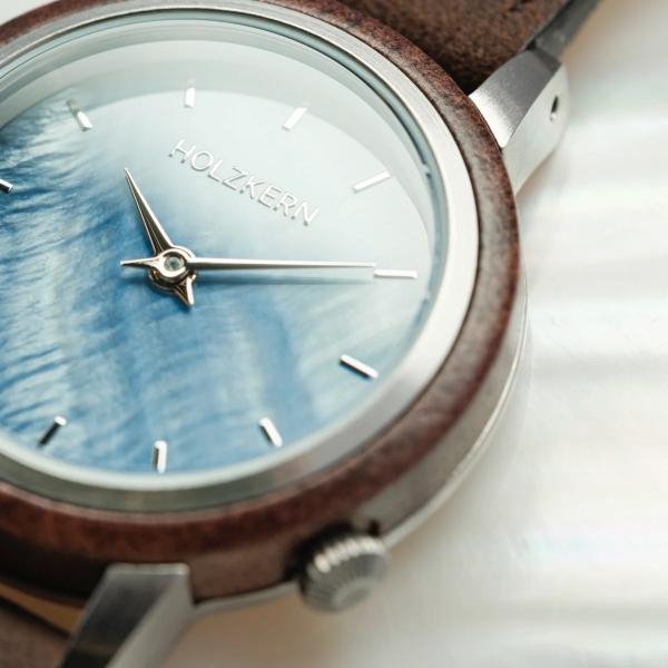 HOLZKERN Cote d´Azur Küsten Damen Holzarmbanduhr