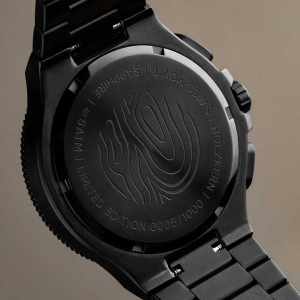HOLZKERN | Darkmagic Herren Chronograph (Carbon / Schwarz)