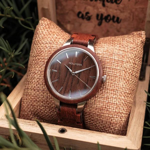 HOLZKERN | Diokletian Empire Damen Herren Holzarmbanduhr