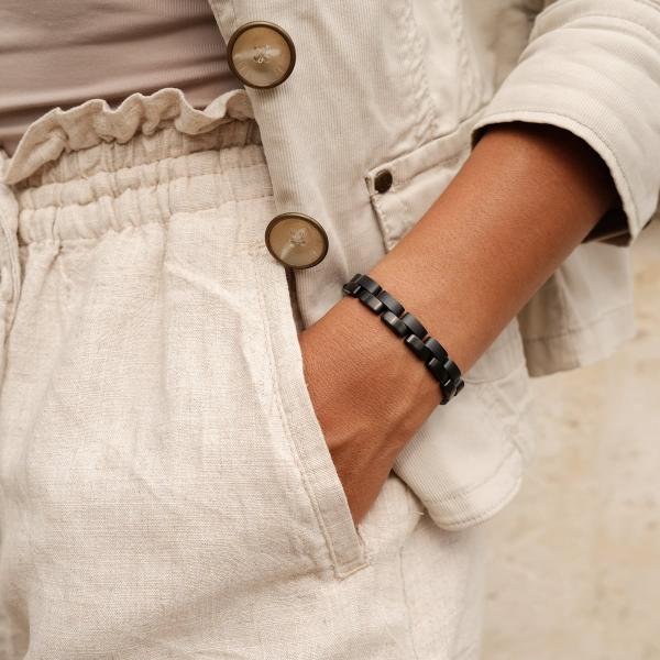 HOLZKERN | Bandlet Armband Duett Ahornholz Schwarz