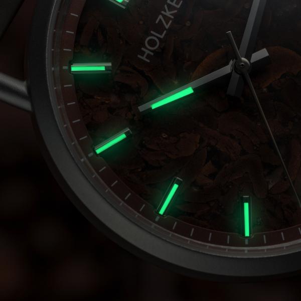 HOLZKERN | Espressino Herren Armbanduhr (Kaffee / Walnuss)