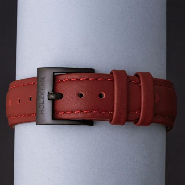 HOLZKERN | Avatar Fire Nation Damen Armbanduhr (Padoukholz/ Rot)