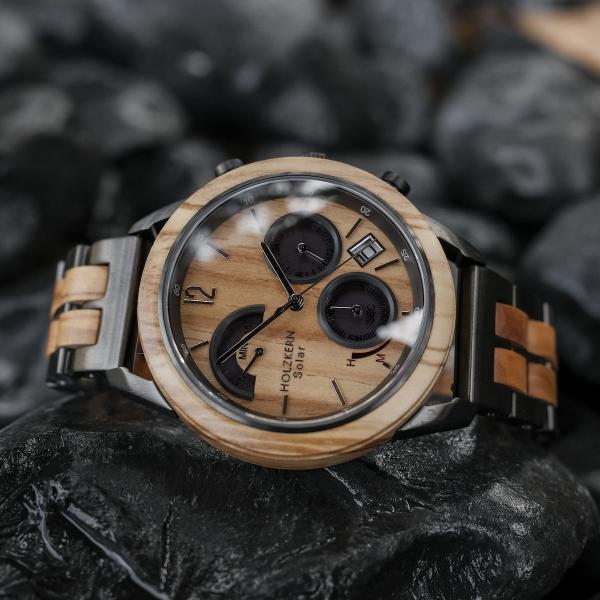 HOLZKERN Gamma Radiance Herren Solar Chronograph