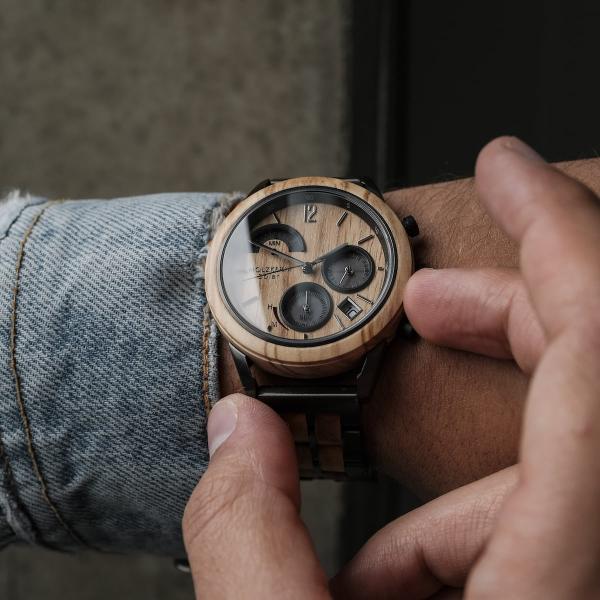 HOLZKERN Gamma Radiance Herren Solar Chronograph