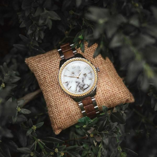 HOLZKERN | Heather Hanami Damen Holzarmbanduhr