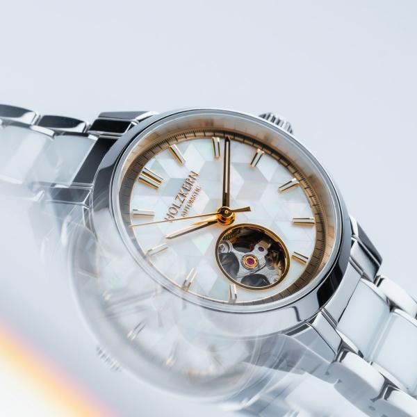 HOLZKERN | Cristals Kaleidoscopic Damen Automatikarmbanduhr