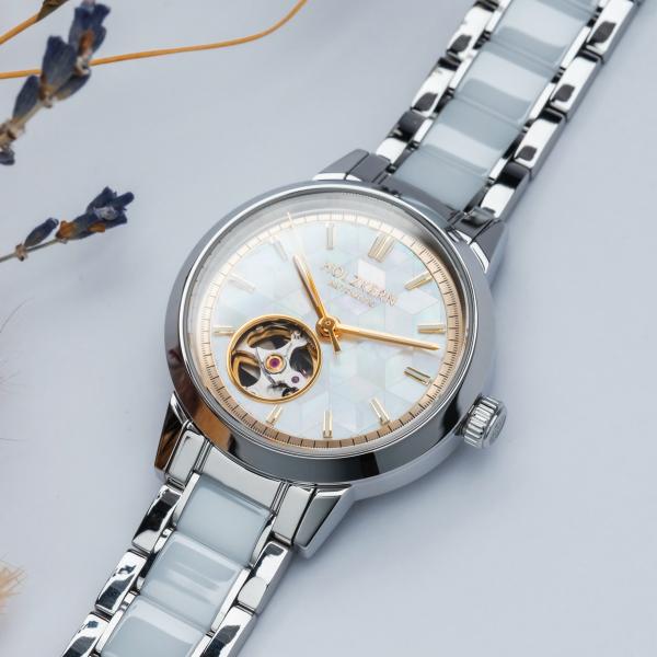 HOLZKERN | Cristals Kaleidoscopic Damen Automatikarmbanduhr