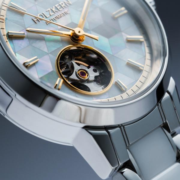 HOLZKERN | Cristals Kaleidoscopic Damen Automatikarmbanduhr