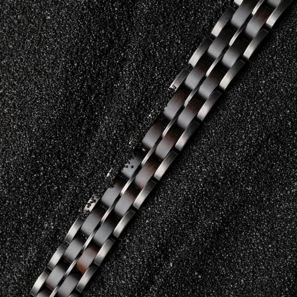 HOLZKERN | Bandlet Armband Kanon Ahornholz Antiksilber