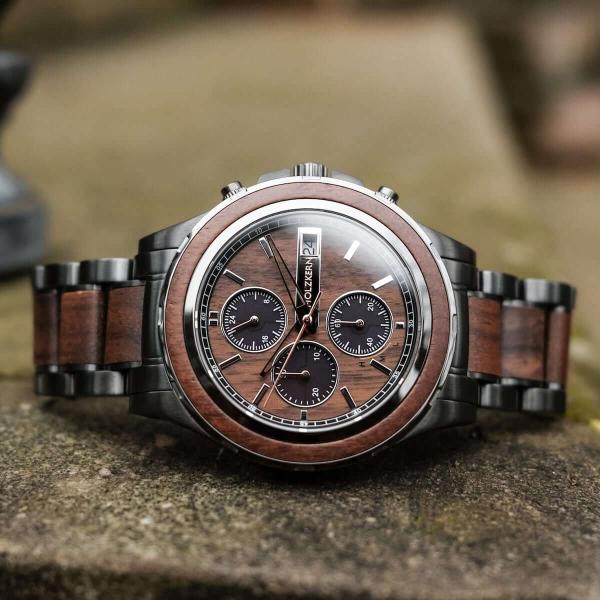 HOLZKERN | Lipan Sundown Herren Solar Chronograph
