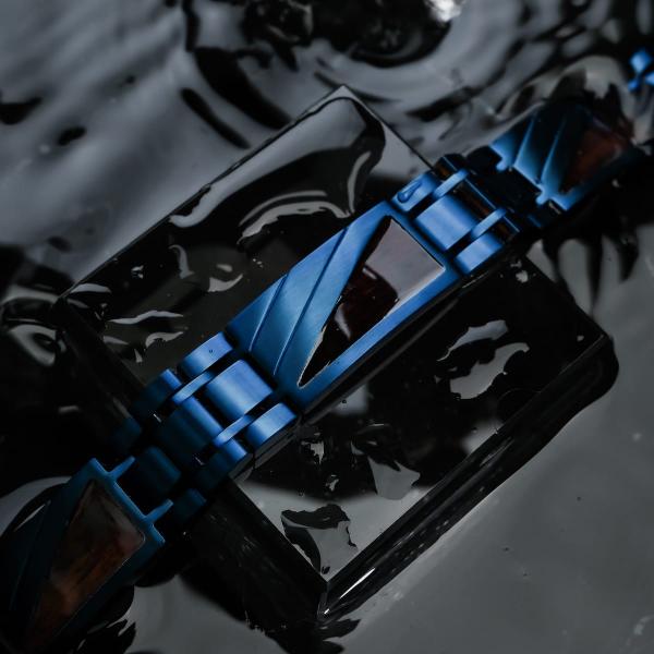 HOLZKERN | Herrenarmband Bandlett Looper Leadwood Blau