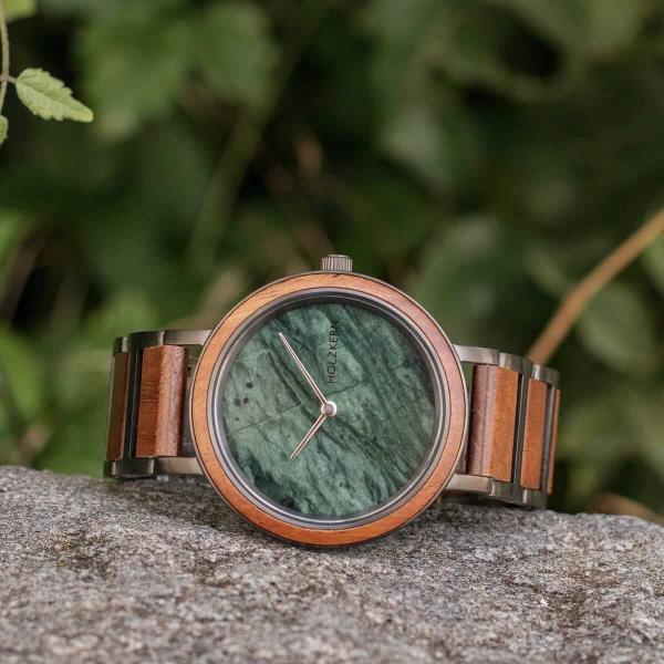 HOLZKERN | Lunik Orbit Damen Herren Holzarmbanduhr