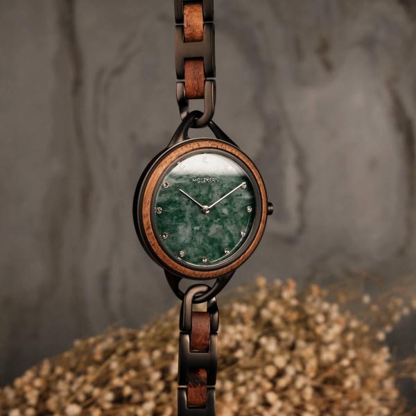 HOLZKERN | Melisse Fragrancy Damen Holzarmbanduhr