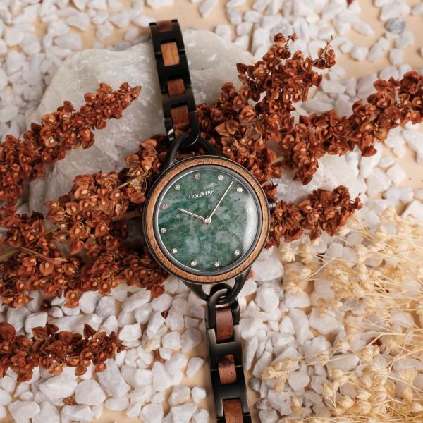 HOLZKERN | Melisse Fragrancy Damen Holzarmbanduhr