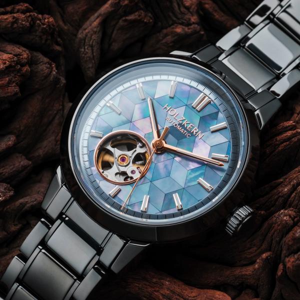 HOLZKERN | Mirrordance Kaleidoscopic Damen Automatikarmbanduhr