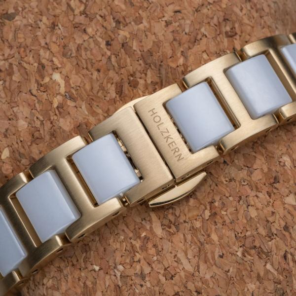 HOLZKERN | Moonbow Damen Armbanduhr (Marmor / Keramik)