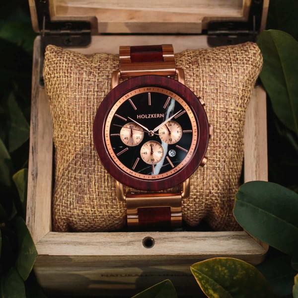 HOLZKERN Morgenrot Horizont Herren Chronograph