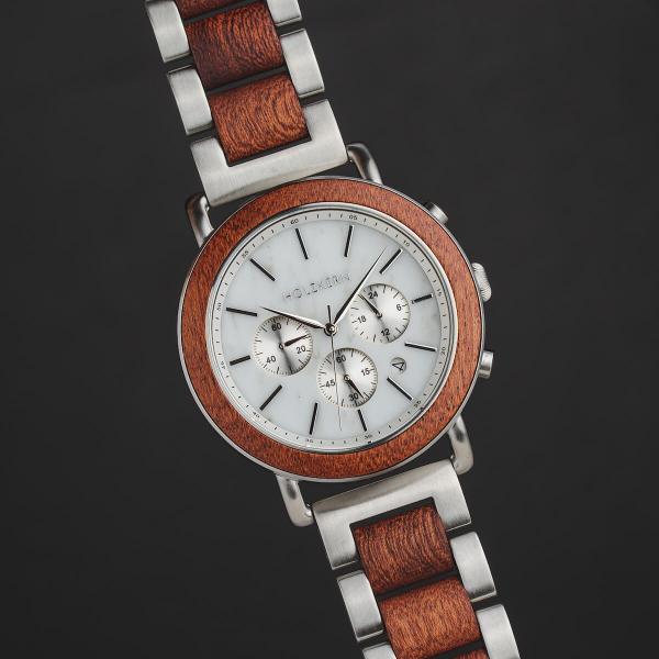 HOLZKERN Nebelschleier Horizont Herren Chronograph