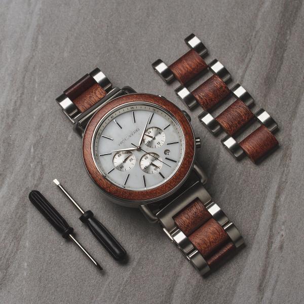 HOLZKERN Nebelschleier Horizont Herren Chronograph