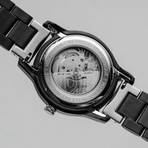 HOLZKERN | Nightbird Herren Automatikuhr (Ahorn-Schwarz)