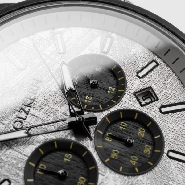 HOLZKERN | Nordwand Waldlauf Herren Chronograph (Ahornholz / Felsgrau)