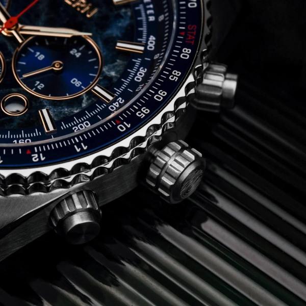 HOLZKERN | Openhorizon Herren Chronograph (blau)