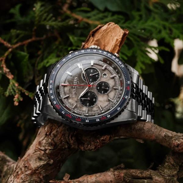 HOLZKERN | Openhorizon Herren Chronograph (dunkelgrau)