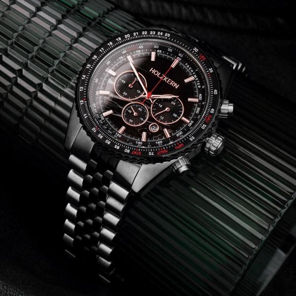 HOLZKERN | Openhorizon Herren Chronograph (schwarz)