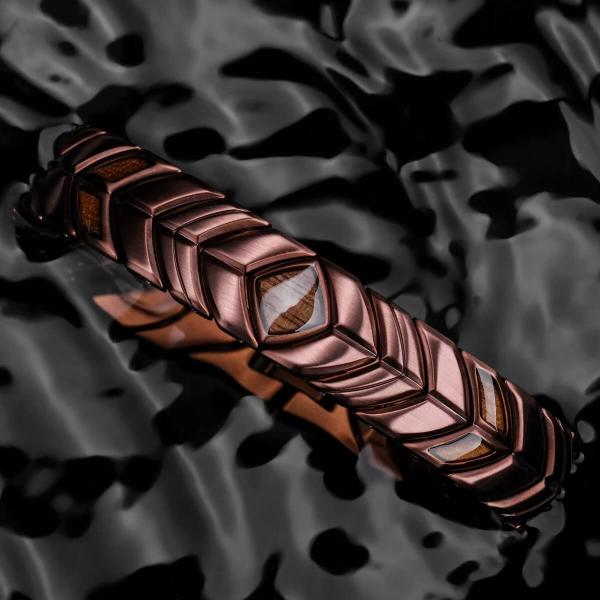 HOLZKERN | Bandlet Armband Prelude Walnussholz Kupfer