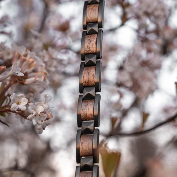 HOLZKERN | Bandlett Armband Rhapsodie Walnussholz Schwarz