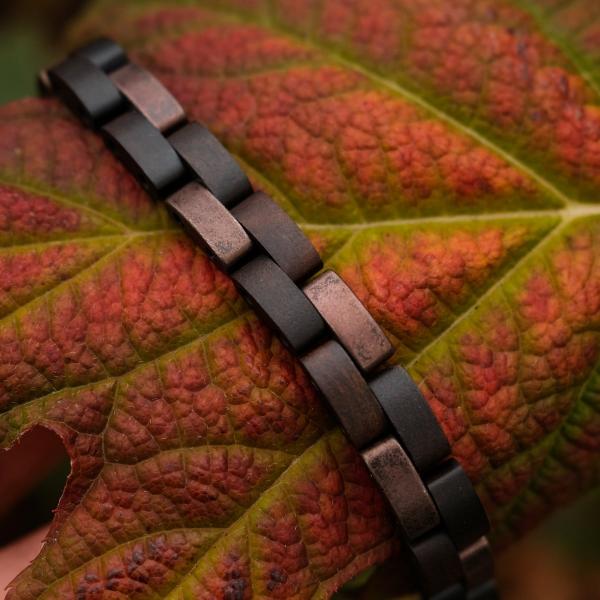 HOLZKERN Armband Bandlet Rondo Ahornholz Antikkupfer