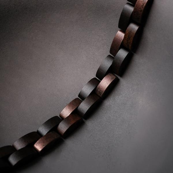 HOLZKERN Armband Bandlet Rondo Ahornholz Antikkupfer