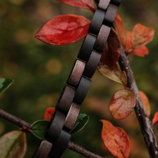 HOLZKERN Armband Bandlet Rondo Ahornholz Antikkupfer