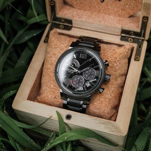 HOLZKERN | Solenoid Irradiance Herren Solar Chronograph