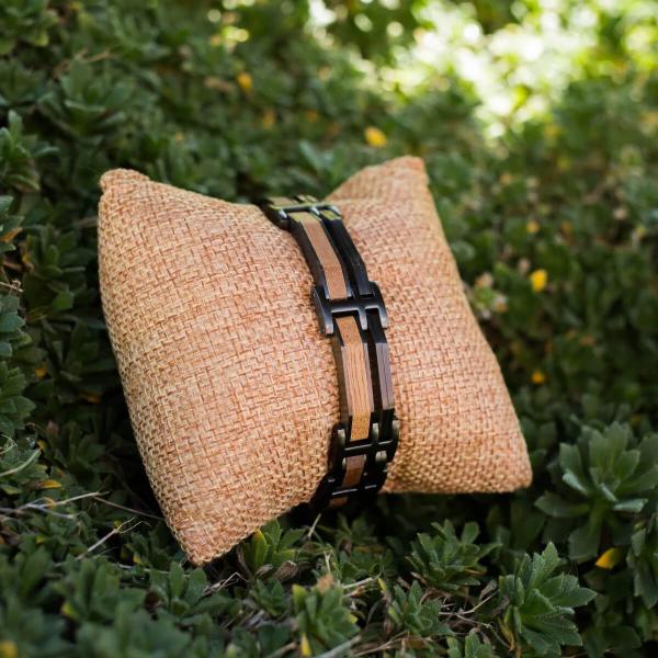 HOLZKERN | Staccato (Marmorholz / Grau) Bandlet