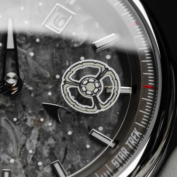 Preview: HOLZKERN | Star Trek DS9 Herren Armbanduhr (Marmor / Hellgrau)