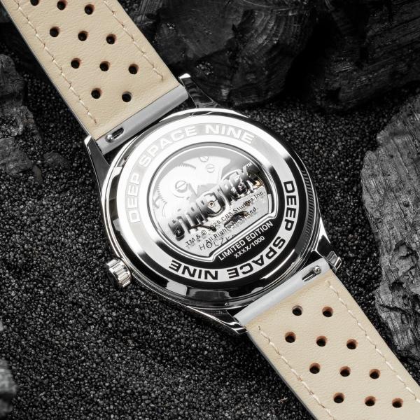 HOLZKERN | Star Trek DS9 Herren Armbanduhr (Marmor / Hellgrau)