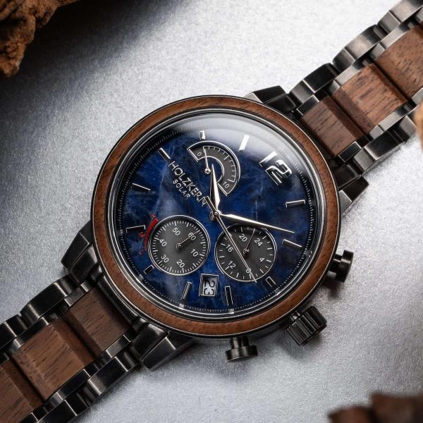 HOLZKERN | Syntonize Irradiance Herren Solar Chronograph
