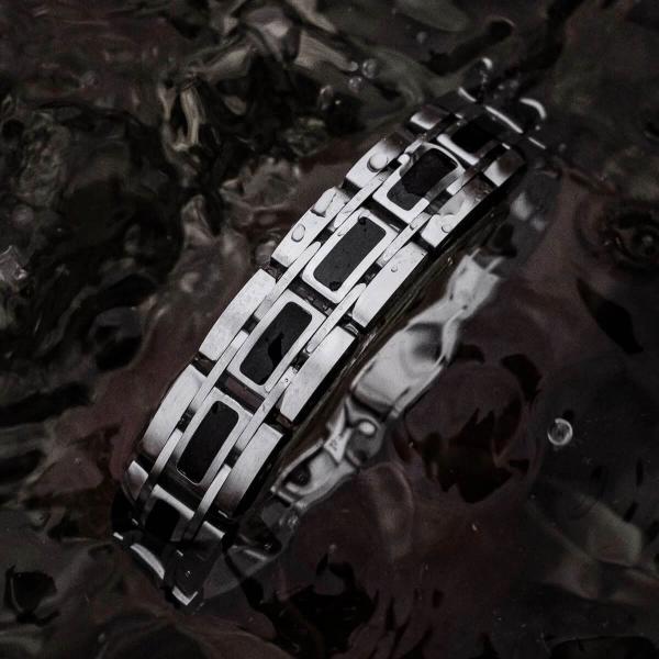 HOLZKERN | Tremolo (Ahornholz / Silber) Armband Bandlett