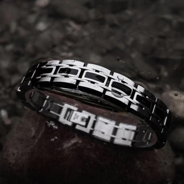 HOLZKERN | Tremolo (Ahornholz / Silber) Armband Bandlett
