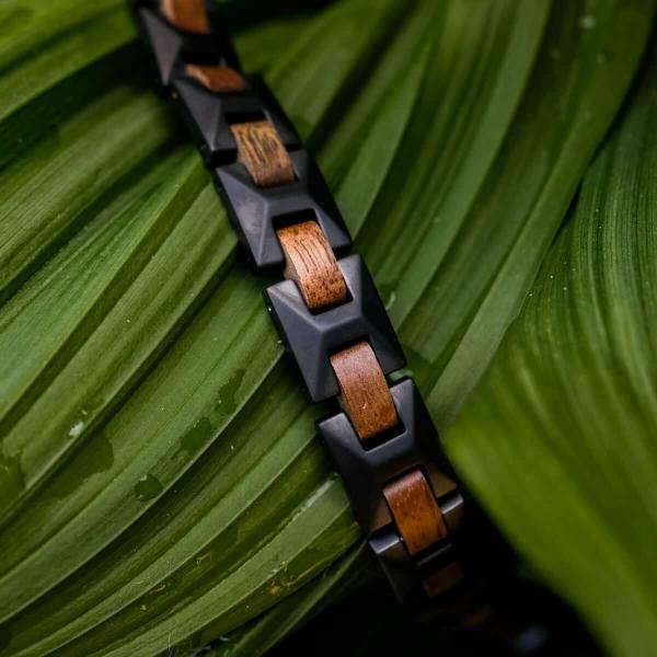 HOLZKERN | Armband Bandlett Verismo (Marmor / Grau)