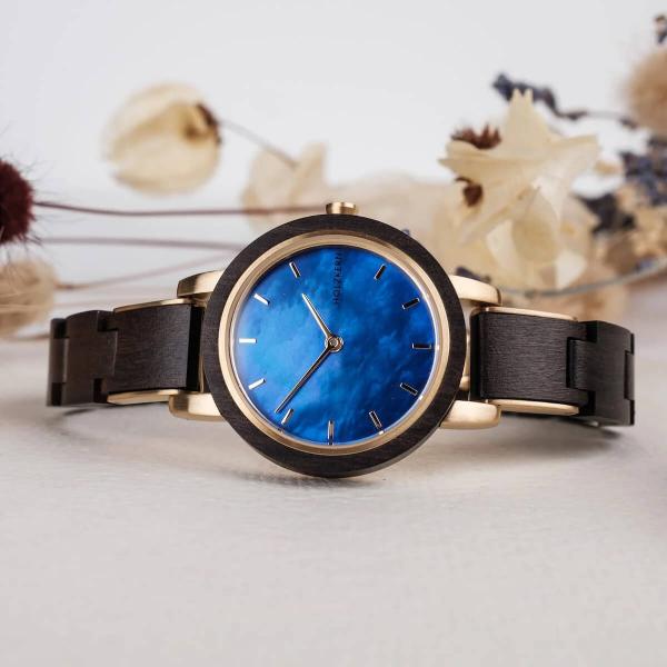 HOLZKERN | Vivienne Damen Holzarmbanduhr