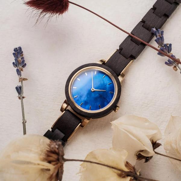 HOLZKERN | Vivienne Damen Holzarmbanduhr