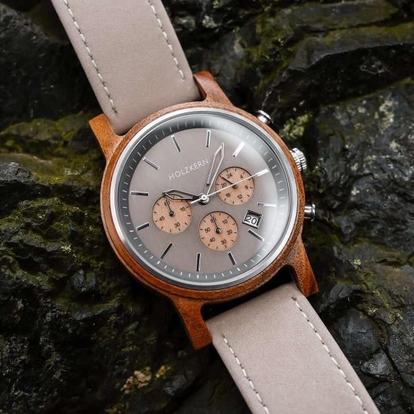 HOLZKERN Waldweg Waldlauf Herren Chronograph