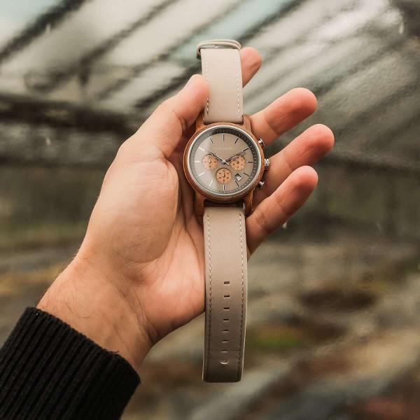 HOLZKERN Waldweg Waldlauf Herren Chronograph