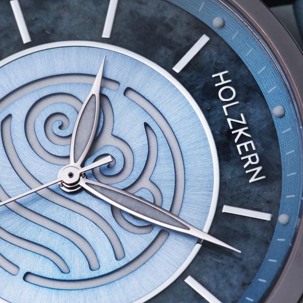 HOLZKERN | Avatar Water Tribe Damen Armbanduhr (Marmor / Blau)